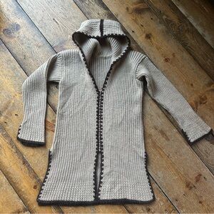 Knit Sweater with Hood